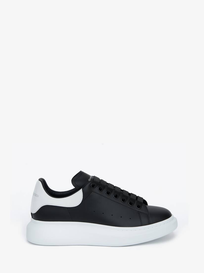 Zapatillas Alexander McQueen Oversized Hombre - Negros/Blancos - Mexico 680-IFEPSL